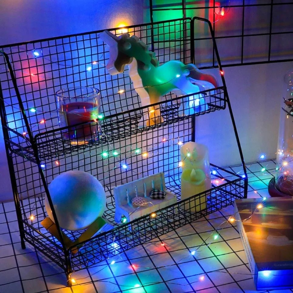 Luzes Fairy Decorativas com Pilha – 1/5/10 Peças, 3 Modos de Piscar, para Quarto, Jardim ou Casamento