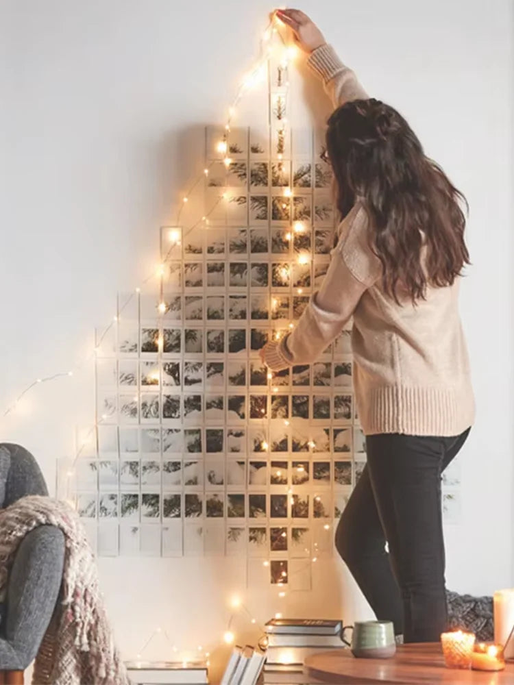 Luzes Fairy Decorativas com Pilha – 1/5/10 Peças, 3 Modos de Piscar, para Quarto, Jardim ou Casamento