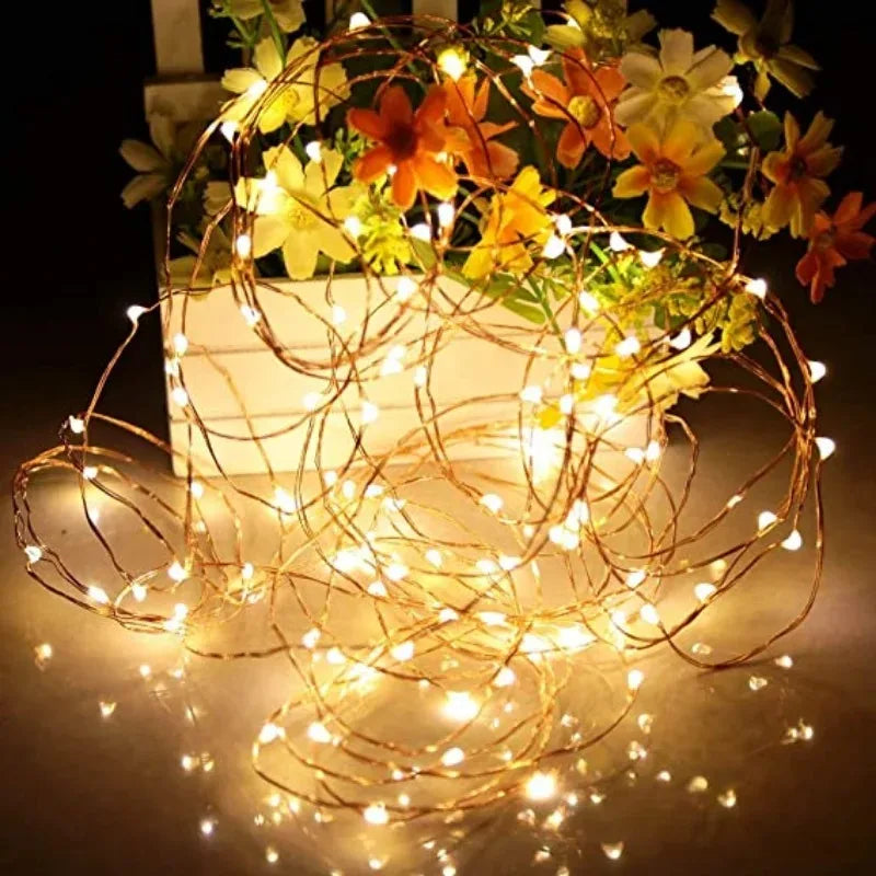 Luzes Fairy Decorativas com Pilha – 1/5/10 Peças, 3 Modos de Piscar, para Quarto, Jardim ou Casamento